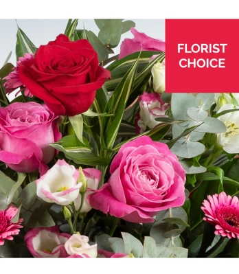Valentines florist choice hand tied