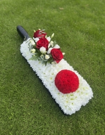 Cricket bat and ball