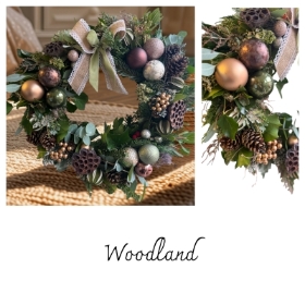 Christmas Door Wreath Woodland