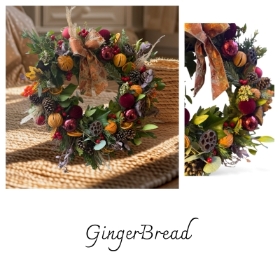 Christmas Door wreath Gingerbread