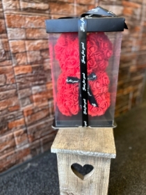 Foam Rose Teddy in box